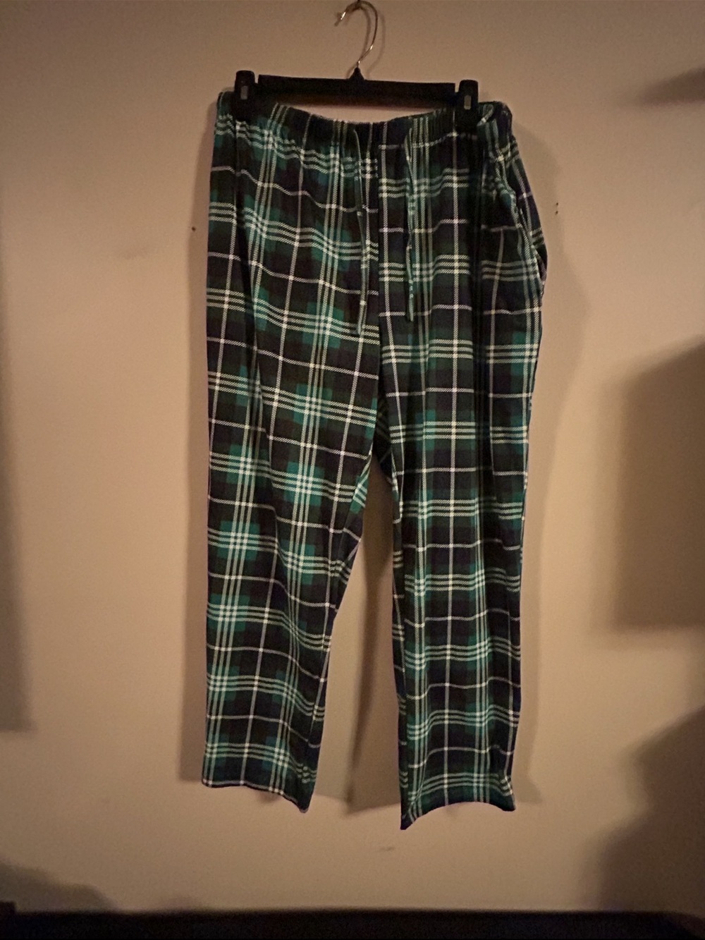 Green & Black Plaid Lounge Pants Size XL
